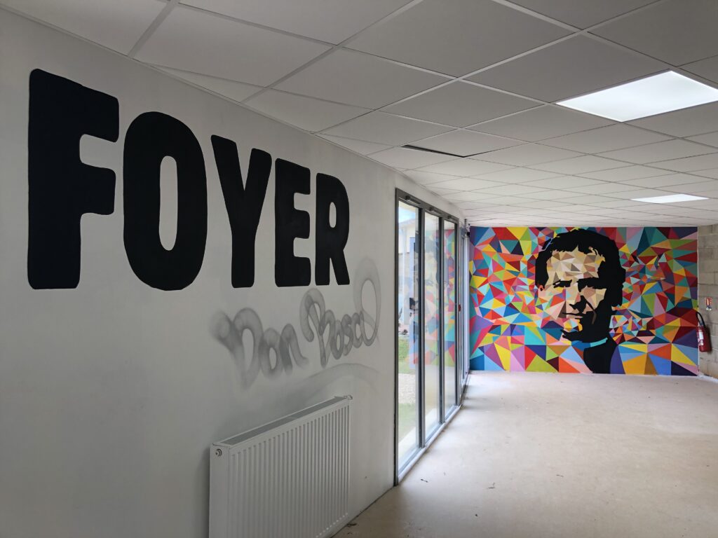 Fresque participative au Collège Sacré-Cœur de Laissac