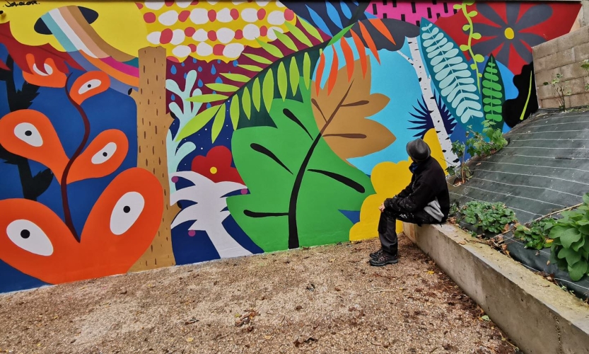 Fresque collective- Centre Social de Rodez (12)- 2023